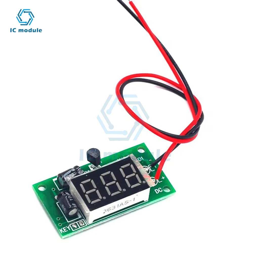 Tubo Digital Display Gatilho Módulo Contador, DC 12V, Power-ON, acumulador de 3 bits, 0,36"