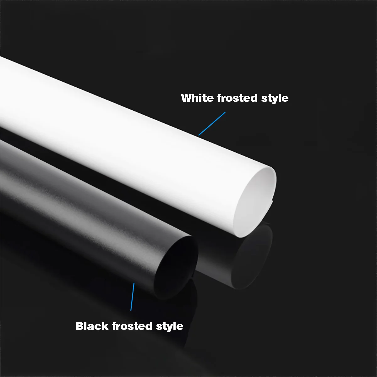 Black And White Pp Frosted Board Plastic Board Processing Custom Thickness 0.3/0.4/0.5/0.6/0.8/1.5/2-3mm