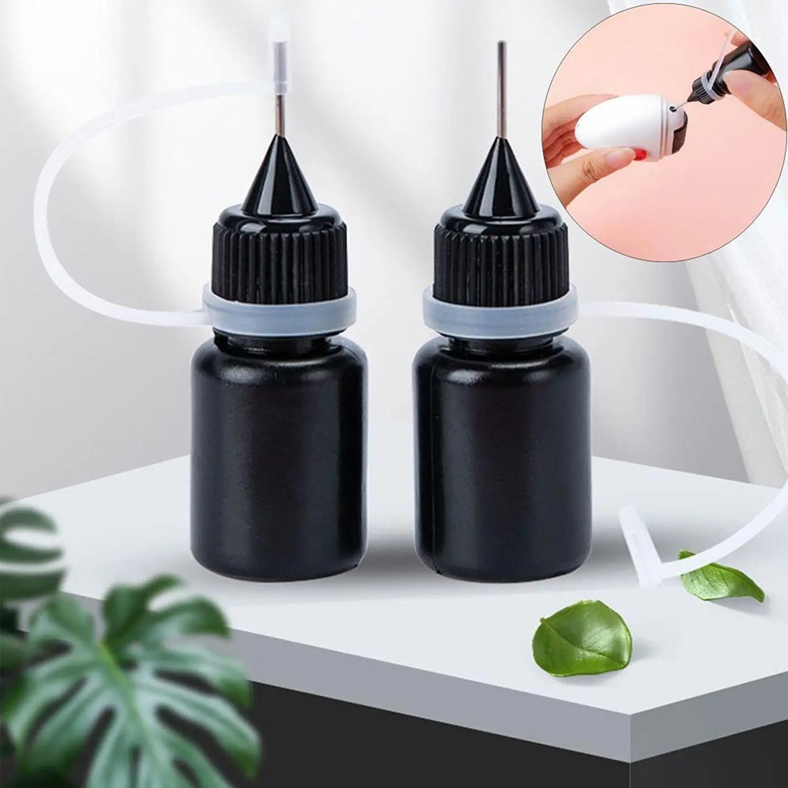 5ml Black Ink Oil Refills For Stamp Multifunctional Practical Stamp Roller Accessories Waterproof durable  Privacy Protective