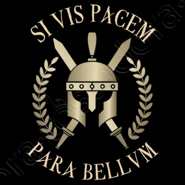 Si Vis Pacem Para Bellum. Spartan Helmet Cross Swords T-Shirt. Summer Cotton O-Neck Short Sleeve Mens T Shirt New S-3XL