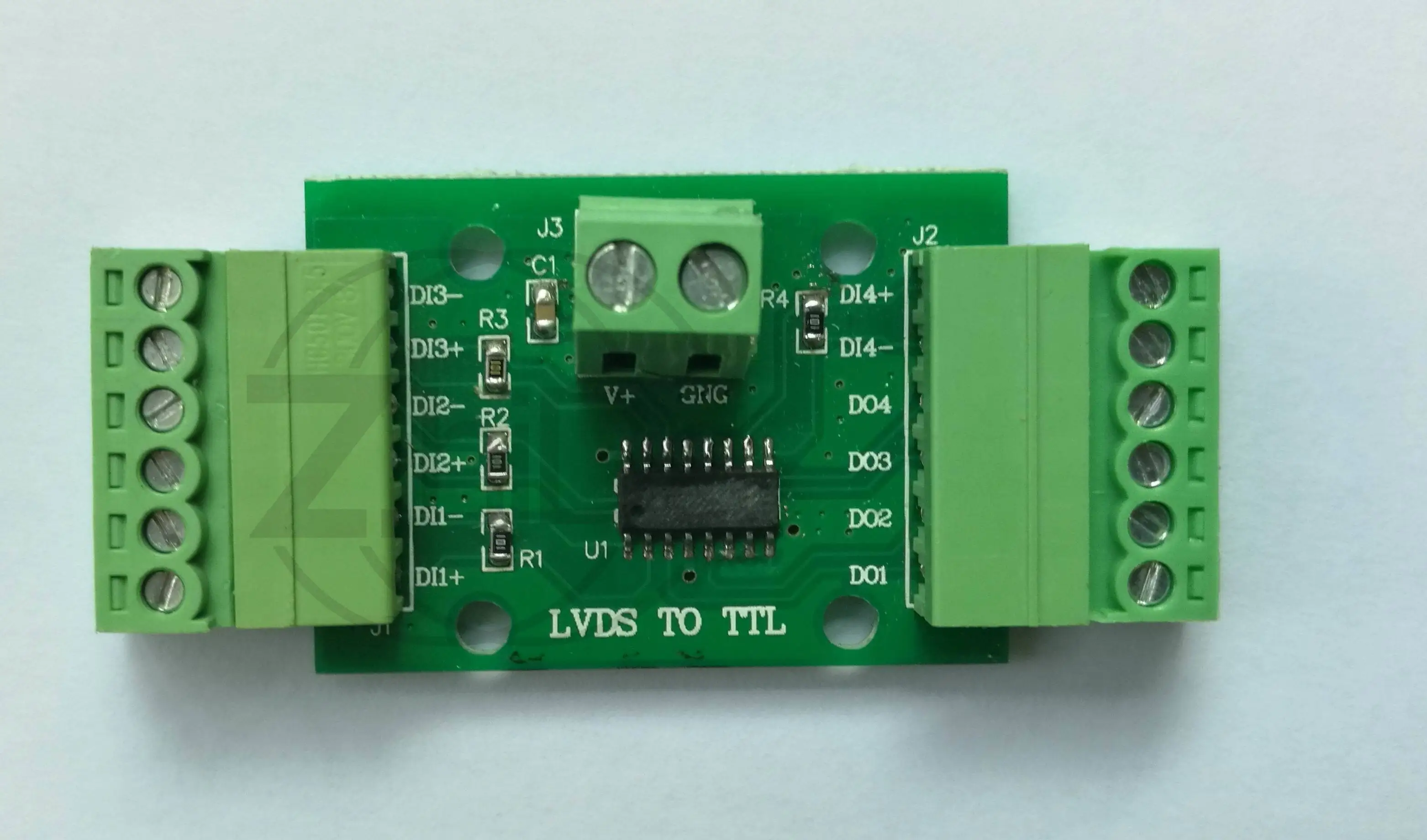 Bi-Directional LVDS-TTL 4-Channel Converter Module, LVDS and TTL Mutual Conversion Signal Processing Board