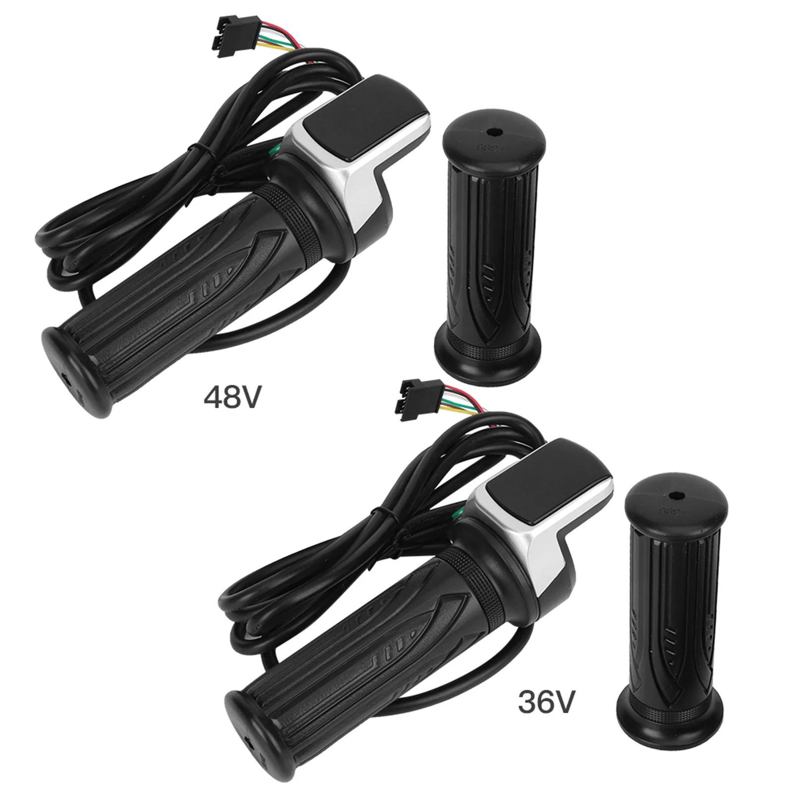 จอ LCD ปริมาณไฟฟ้า36V/48V ใหม่มีสวิตช์ควบคุมความเร็วไฟฟ้าด้ามจับคันเร่งด้ามจับคันเร่งไฟฟ้า6คอร์