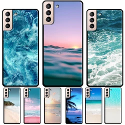 Summer Beach Ocean Waves Case For Samsung Galaxy S20 FE S22 S21 S23 Ultra Note 20 Note 10 S8 S9 S10 Plus Cover Fundas