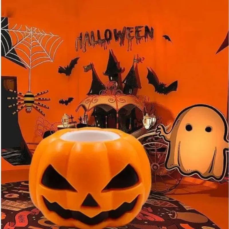 5/1Pcs Halloween Pumpkin Ghost Squeeze Pinch Toy Kids Favors Halloween Party Supplies Stress Relief Fidget Toys Birthday Gifts