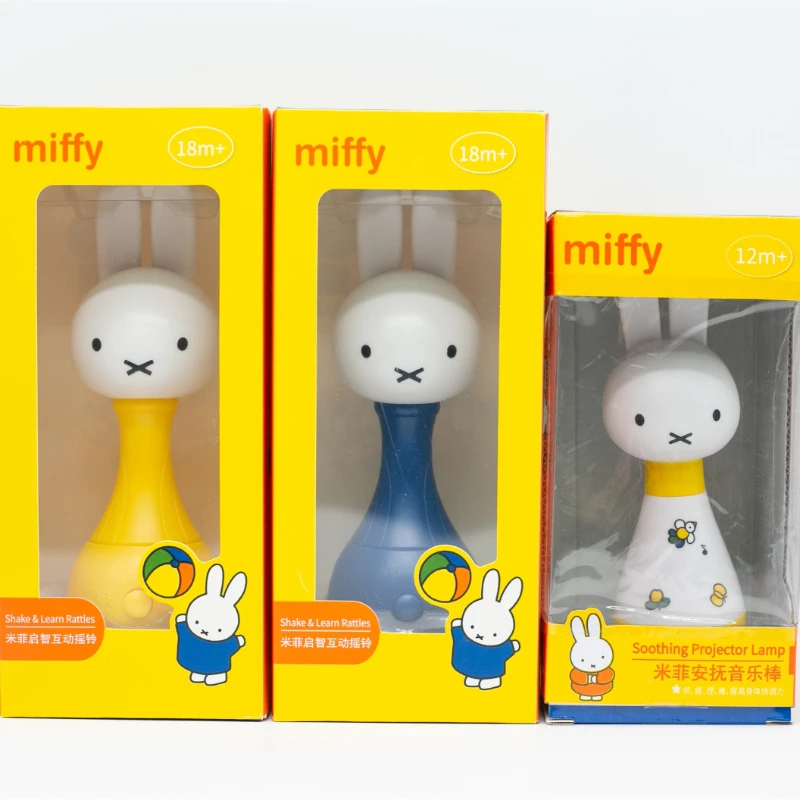 

Miffy Rabbit Educational Toy for Early Childhood Development Musical Soothing Stick Replace The Battery Yourself