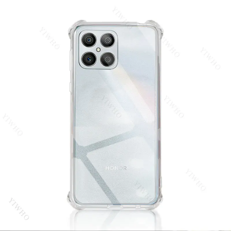 Luxury Clear Phone Soft Case for Honor X8 TPU Transparent Case for Honor X 8 6.7