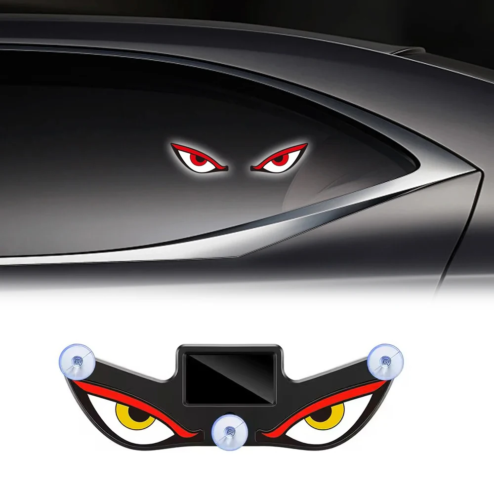 

Новая декоративная солнечная лампа с динамическим мигающим эффектом «Глаз дьявола», гибкий светодиодный предупреждающий стробоскоп, свет для заднего стекла автомобиля