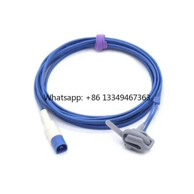 Compatible Reusable Finger Clip / Ear Clip / Soft Wrap Silicone Tip Multisite Probe for Patient