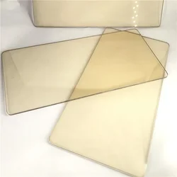 size 50X80mmHigh Temperature Resistant Transparent Microcrystalline Glass Fireplace special high temperature glass
