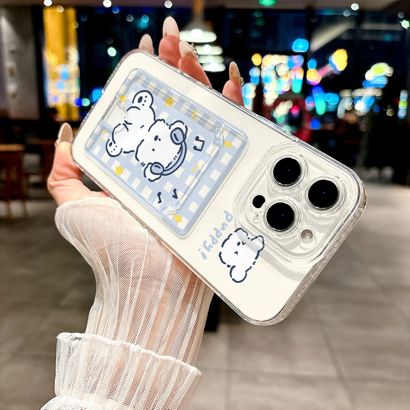 Dog Card Bag Holder Phone Case For Huawei Nova 11 10 9 8 SE 9SE 10SE 4E 3i 7i 8i 5T Y71 Y61 Y62 Y70 Plus Y90 P30 P40 Lite Cover