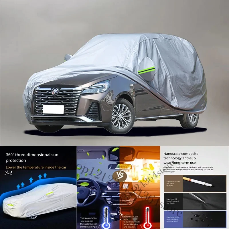 

For Buick-GL8 Auto Anti snow Anti dust Anti-uv Anti peeling paint And Anti Rainwater 210t car cover Car cover protection