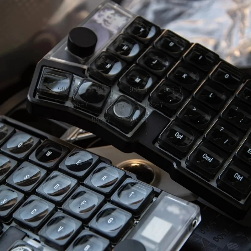 Keyboard Low Profile Keycap Set, PBT Ultra-Thin Custom Keycaps, MX Cross Stem Compatible, DIY Upgrade