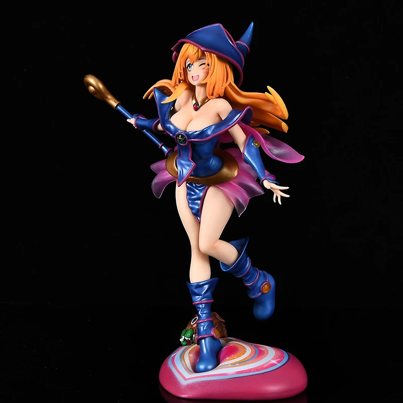 28 سنتيمتر يو جي أوه شخصيات كرتونية الأسود الساحر فتاة عمل نموذج لجسم دمية جمع اللعب الهدايا #4