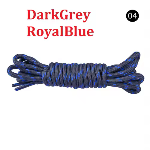 5MM Round Shoelaces Flower Dots Solid Laces Polyester Shoelaces Matching Sports Shoes Tooling Martin Boots Hiking Shoelaces - Image 16