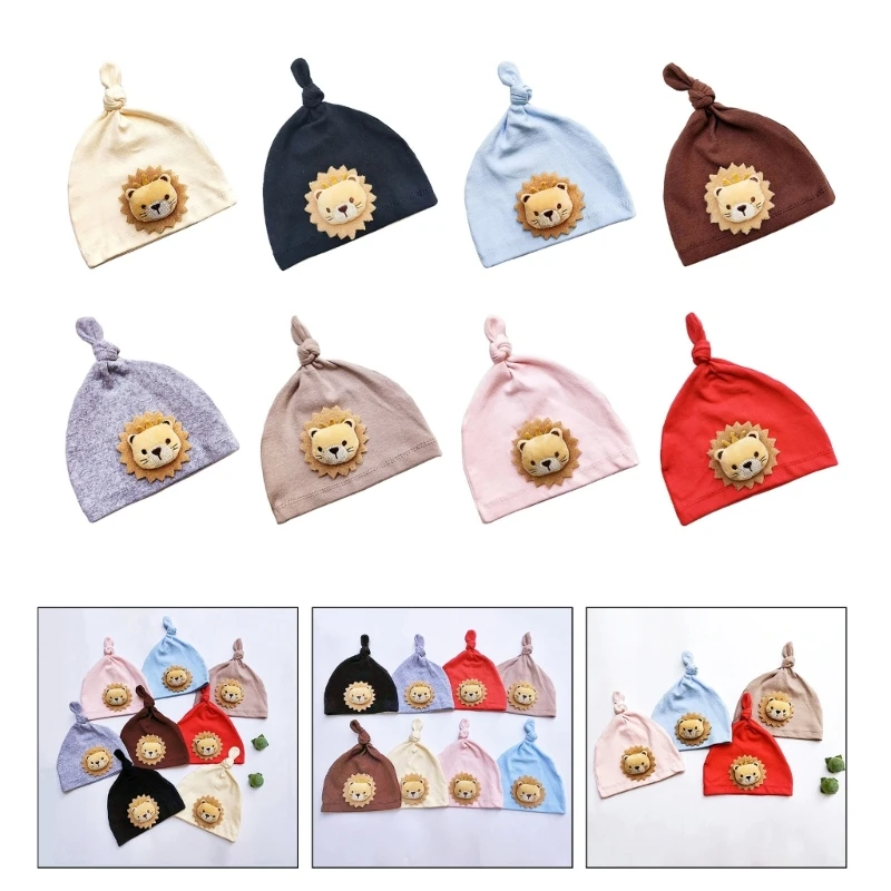 Newborn Bonnet Breathable Warm Hat Infant Shower Gift for 0-12Month