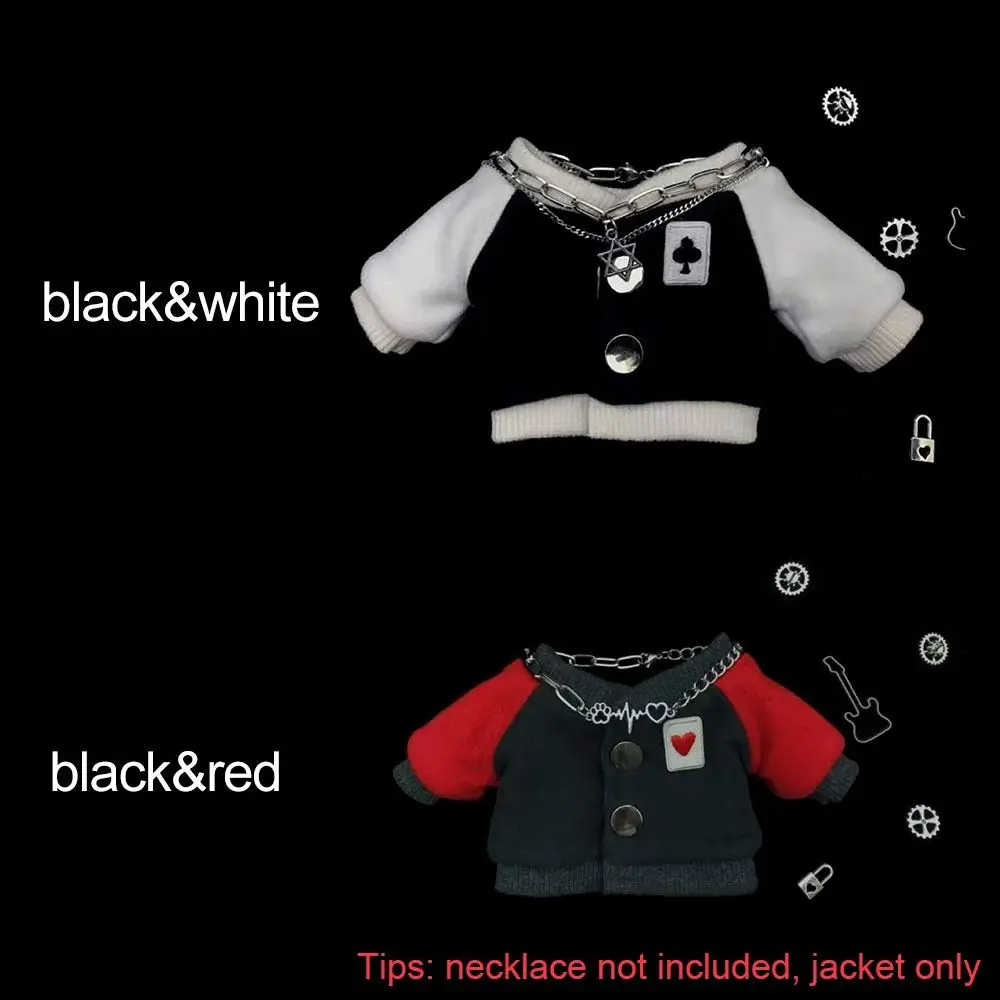 20 cm Puppe Kleidung Stickerei Jacken Baseball Uniform Baumwolle Gefüllte Puppen Ändern Dressing Spiel Spielen Haus Spielzeug Zubehör