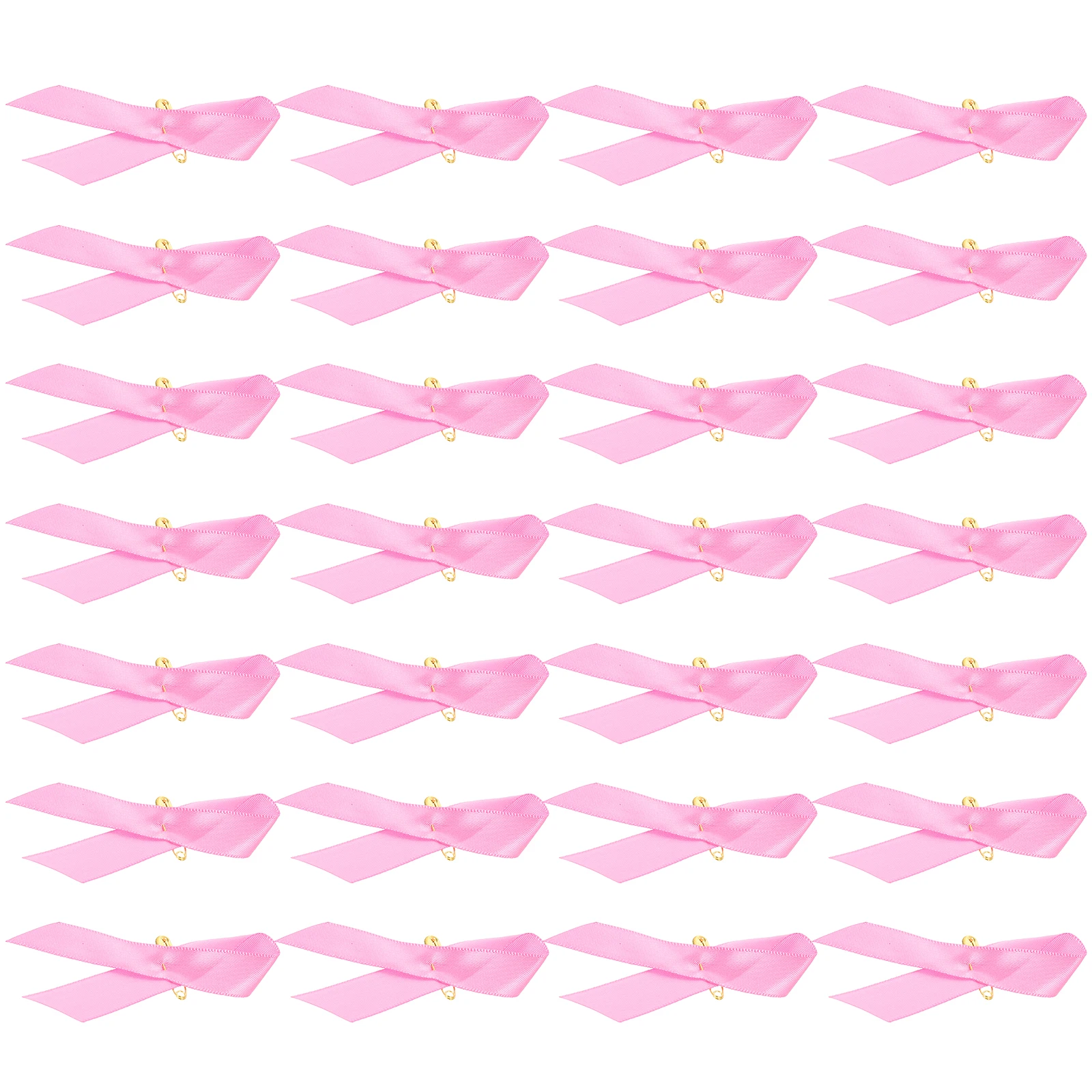 

100pcs Pink Ribbon Pin Breast Cancer Awareness Decorative Fundraising Accessory Hope Brooch Lovely Practical Durable