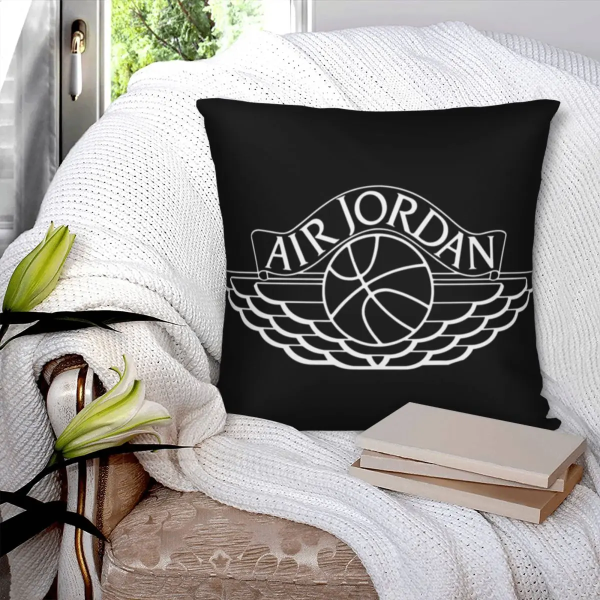 Sports Brand Air Square Pillowcase Polyester Pillow Cover Velvet Cushion Zip Decorative Comfort Throw Pillow For Home Bedroom