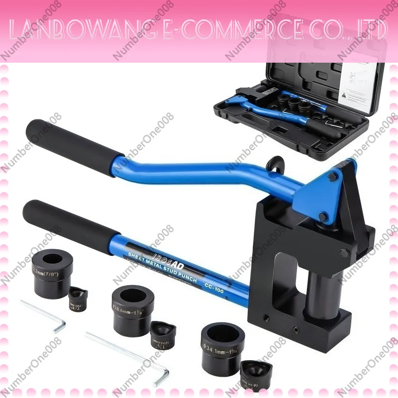 Mechanical Hole Cutter CC-100 Manual Hole Opening Tool Industrial Grade Hole Drilling Machine for Wood Metal Plastic Processing