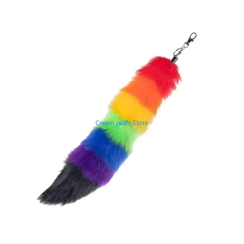 50le Faux Furs Foxes Tail Keychain Cosplay