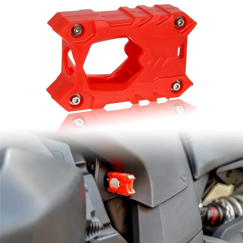 For Can-Am Ryker / Outlander Sporty Key Shell, Ignition Key Cover Key Holder Key Case With Hole Accessories Red