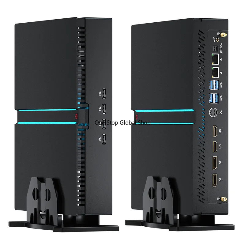 Single display mini host computer edge computing