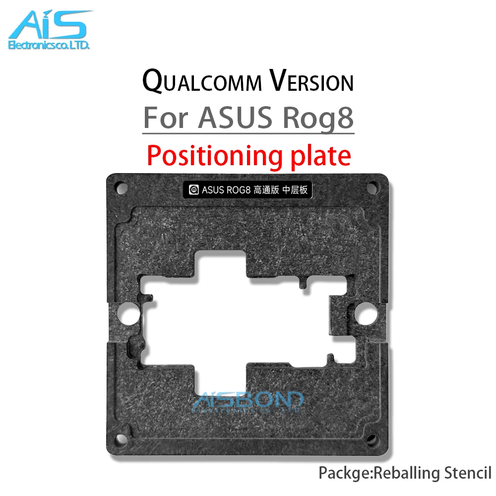 Modello di Stencil Reballing a strato medio AMAOE per AUSU Rog8 R0G8 ROG 8 piastra di posizionamento rete per piantare stagno a saldare