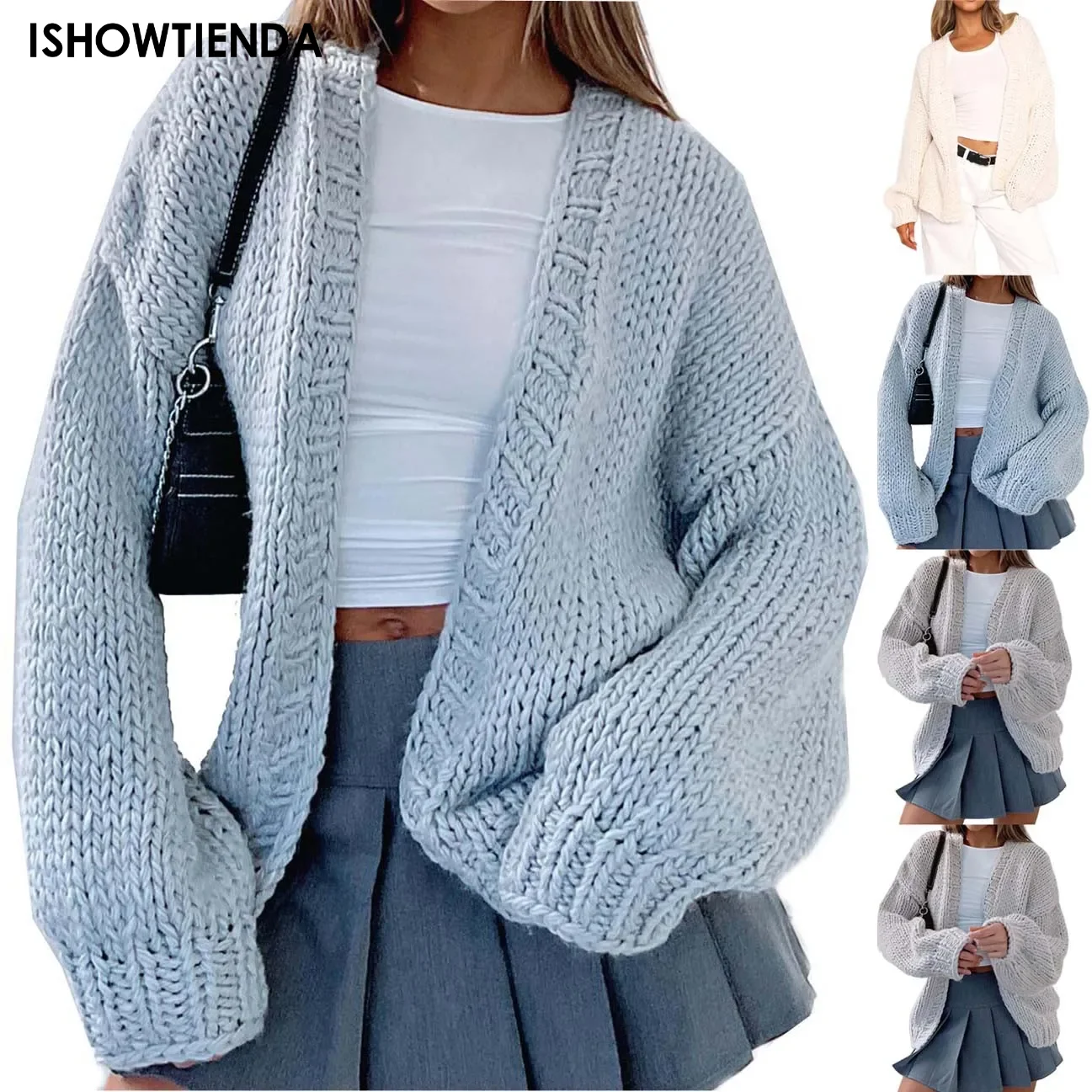 Women Cardigan Sweaters Jacket Lady Cozy Cardigan Sweater Stylish Autumn Winter Women Knitwear Mid-length Women Sweater Jacket