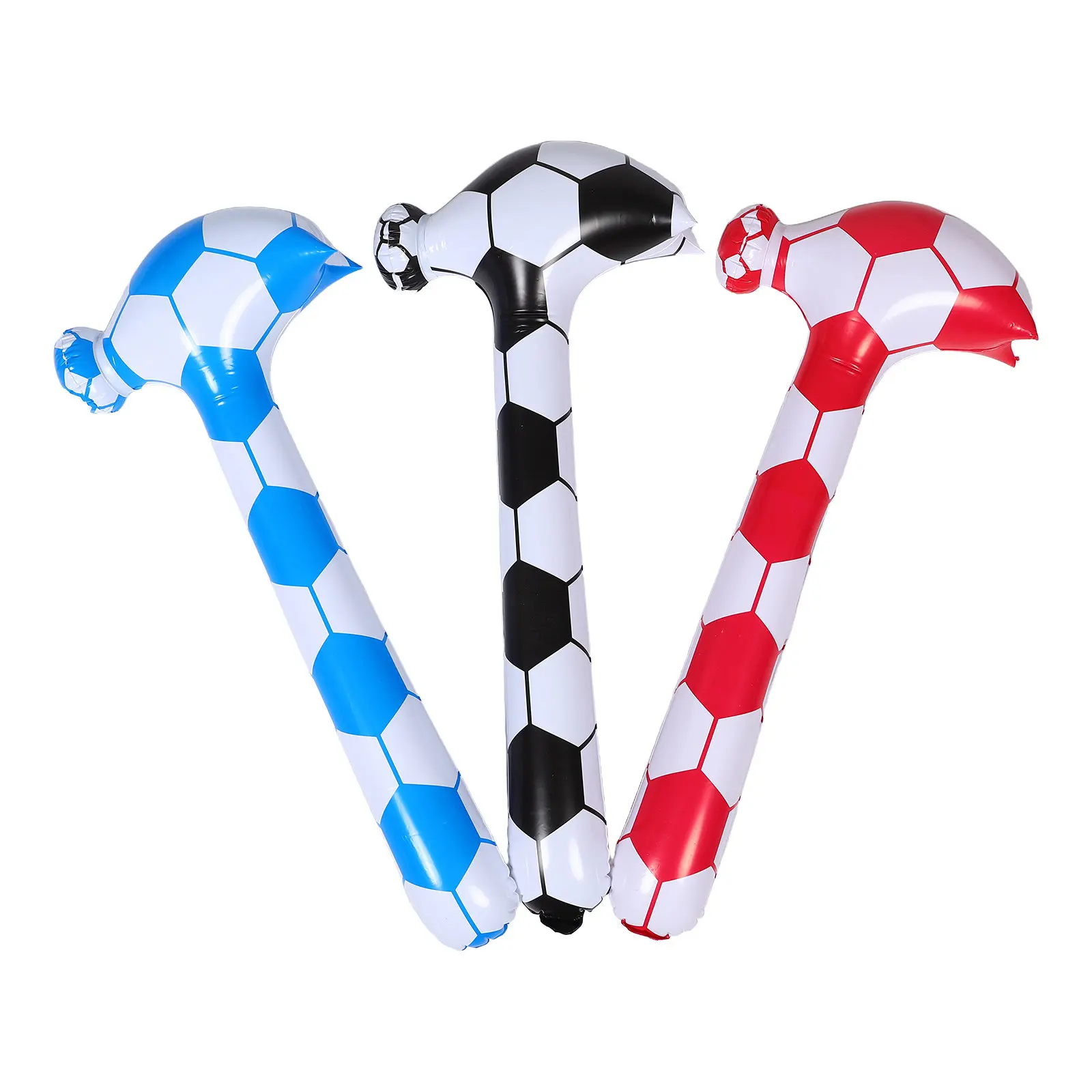 

Набор из 3 надувных молотков для болельщиков на футбольных матчах, легкие, портативные, для вечеринок у бассейна и мероприятий на открытом воздухе, яркие цвета, для разогрева атмосферы