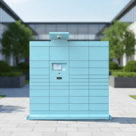 #hu High Quality Outdoor 24 Hours Networking Multi-style Customised Pick-up Smart Parcel Storage Locker