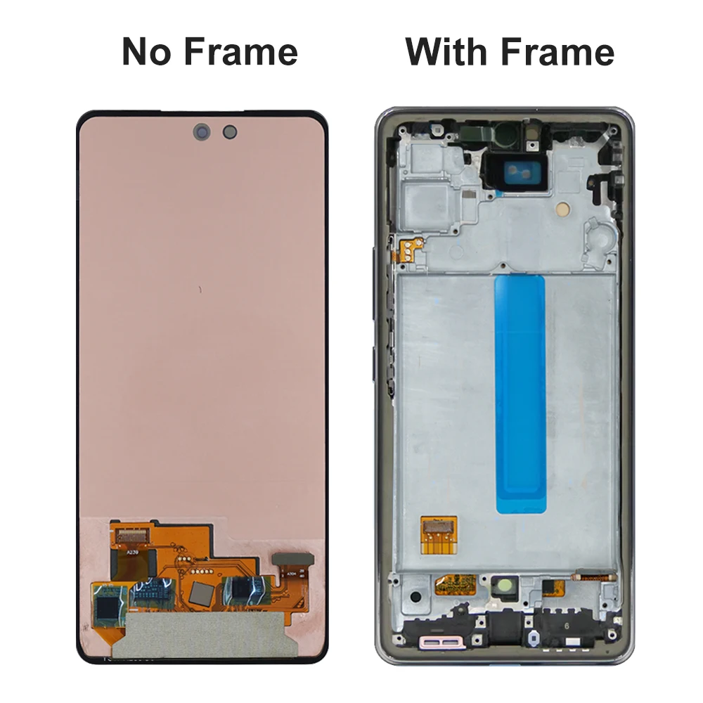 A53 5G Super AMOLED Screen for Samsung Galaxy A53 5G A536B A536B/DS LCD Display Touch Screen Digitizer with Frame Replacement