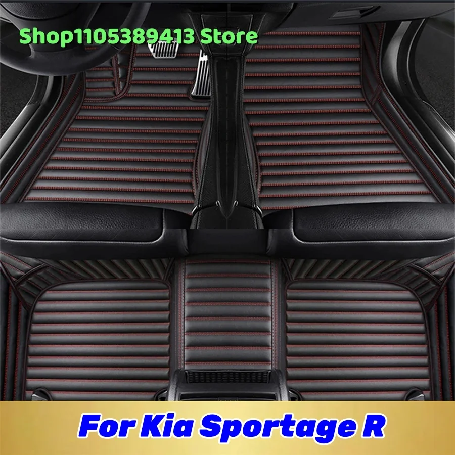 

Artificial Leather Custom Car Floor Mats For Kia Sportage R 2017 2016 2015 2014 2013 2012 Car Mat Accessories Mats Carpets Auto