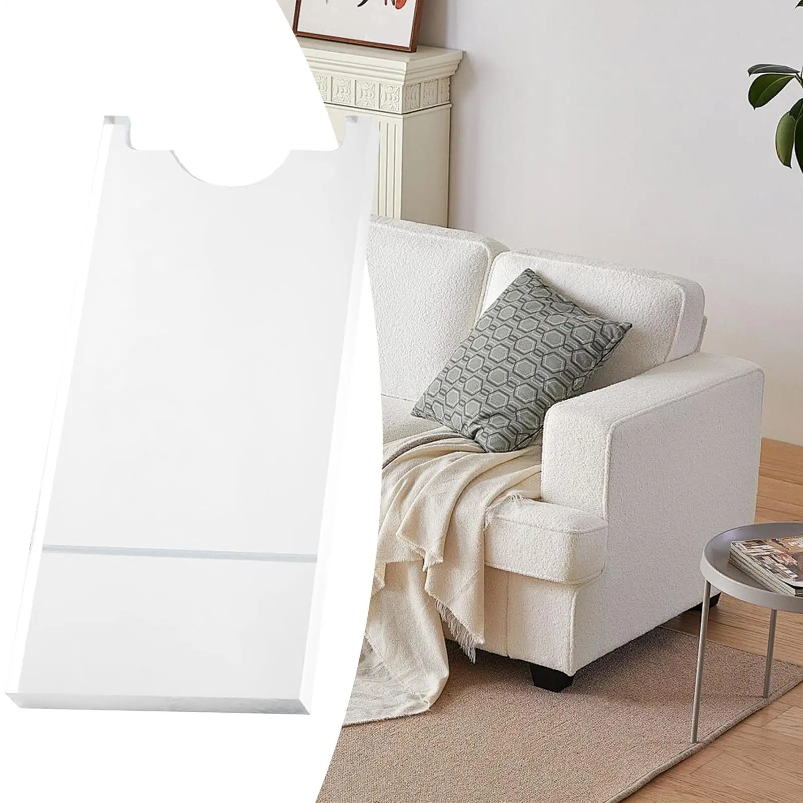 أريكة وسدادة سرير من الأكريليك الشفاف، وسادة حماية جدارية للأثاث غير قابلة للانزلاق تحمي الجدار ويحافظ على فاصل الفجوات