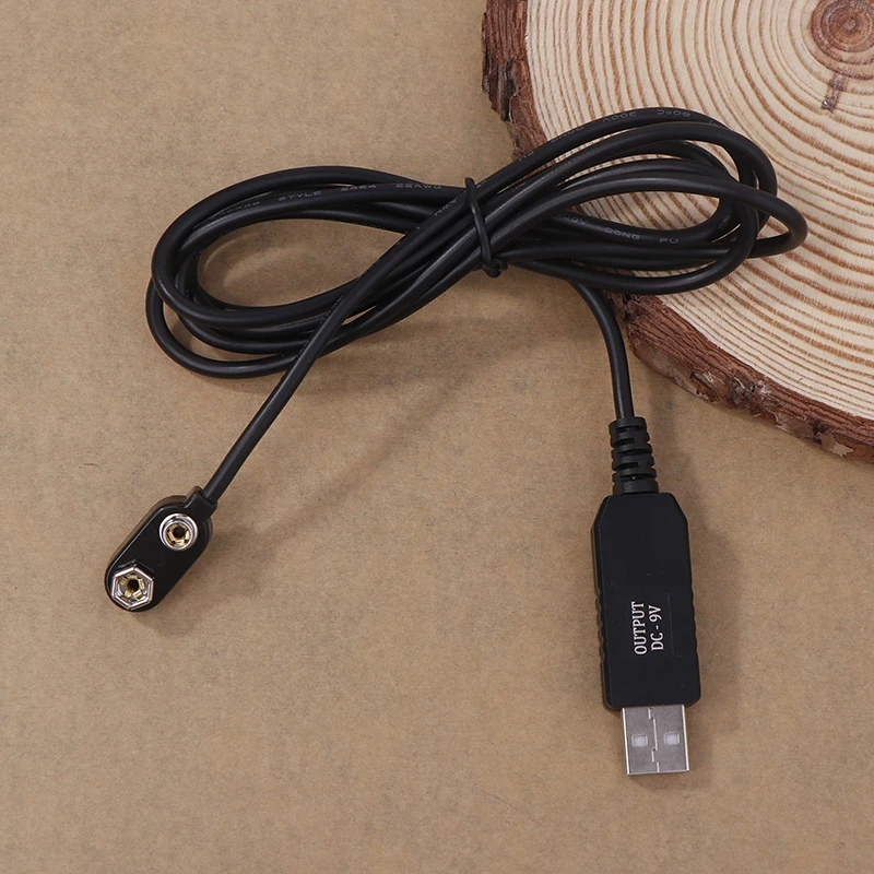 1PC 9V Battery Eliminators USB Cable 9V Converter Power Regulator Line For Multimeter Microphone Toy Remote Control DropShipping