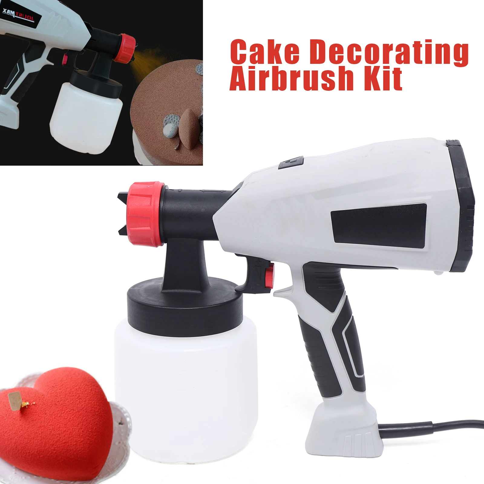 Cake Decorating Airbrush Kit Chocolate Spray Gun Dessert Sandblasting Machine