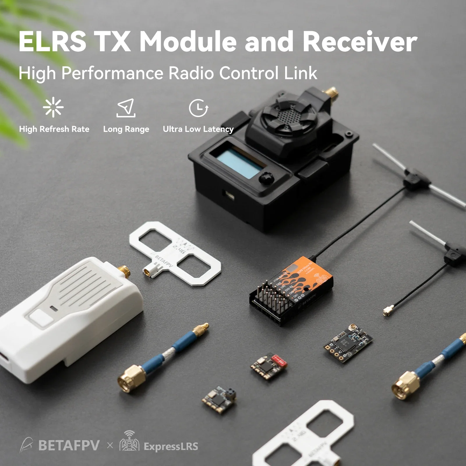 BETAFPV ELRS مايكرو 2.4 جيجا هرتز استقبال 5 قناة PWM الناتج مناسبة لمسافات طويلة الثابتة الجناح هليكوبتر نموذج باخرة نموذج سيارة