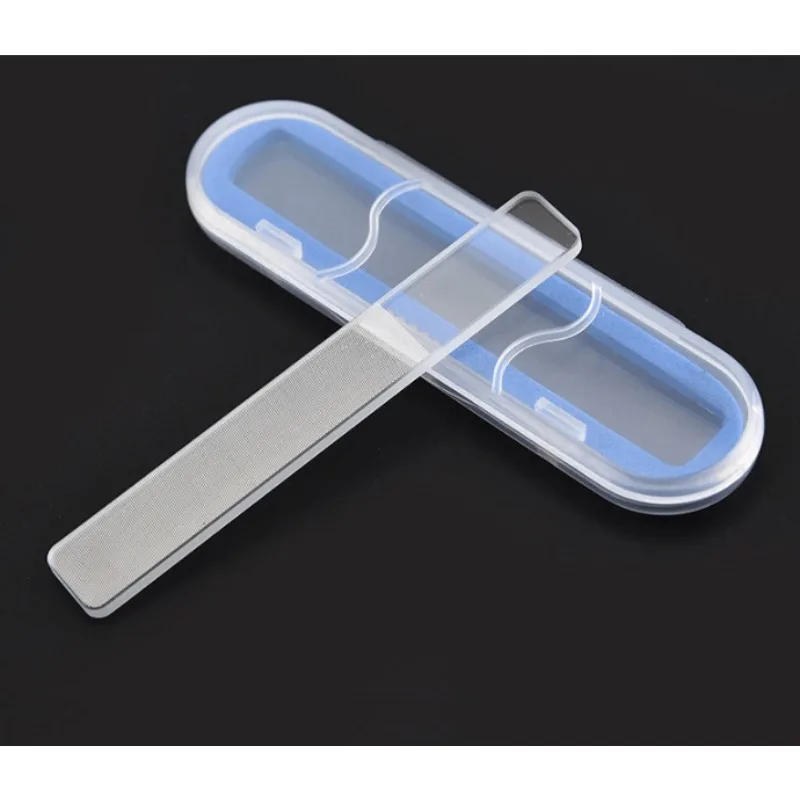 ‌ ชุดตะไบเล็บแก้วพรีเมียม - เครื่องมือขัด ขัดเงา และเจียรสำหรับทำเล็บมือ/เล็บเท้า ตกแต่งด้วยตัวเอง พร้อมกล่องเก็บ