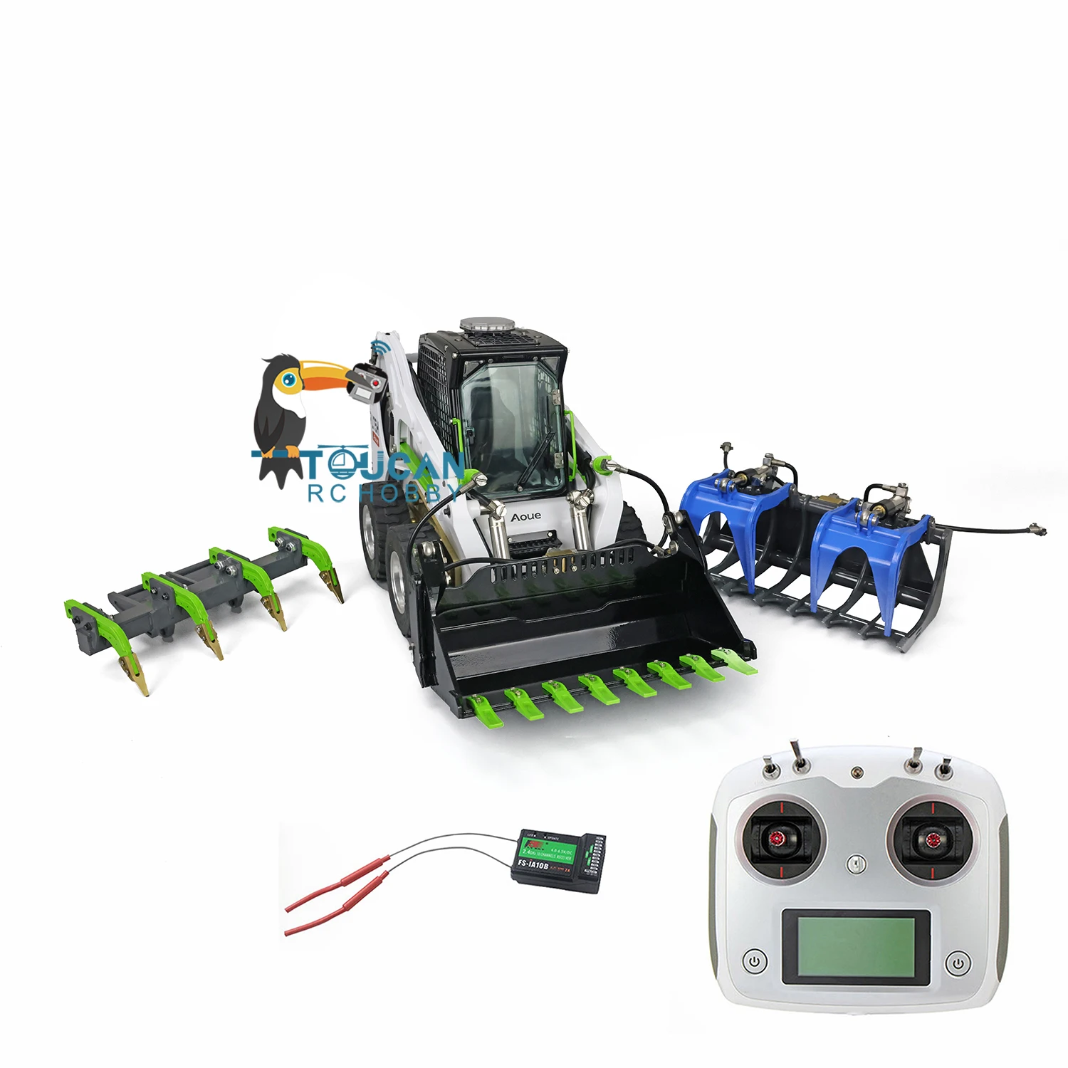 

LESU 1/14 RC Loader Wheeled Skid Steer Hydraulic Aoue Lt5H Radio Controlled Cars with Gripper Scarifier Assembled Toys Thzh1291