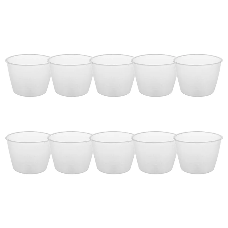 

Plastic 120Ml Electric Cooker Rice Measuring Cup 10Pcs Clear White