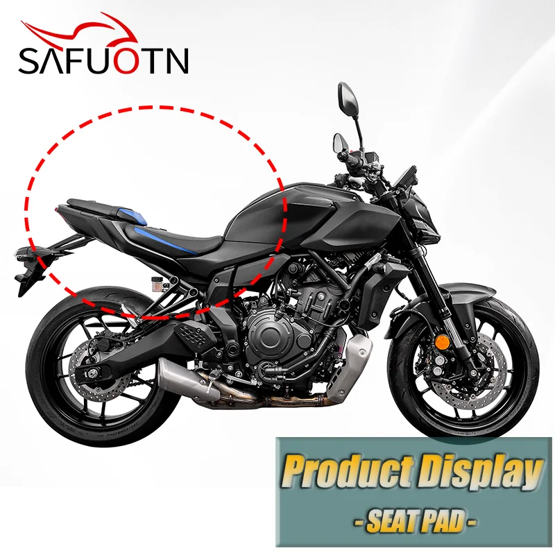 For YAMAHA MT 07 07MT 2025 Front Driver & Rear Passenger Seat Cushion Cover Durable Comfortable Seat Pad for Motorcycle Seating