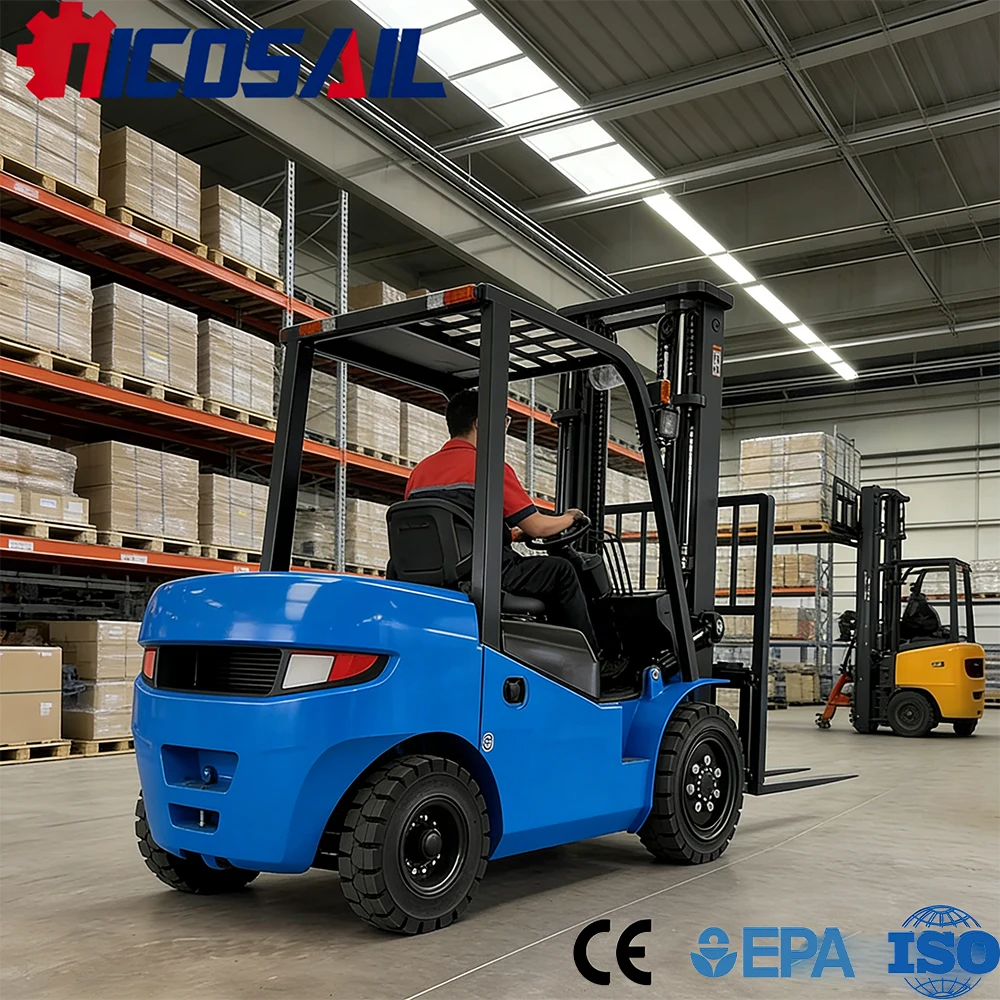Compact Electric Forklift CE Certified 1.5 Ton Mini Forklift Smooth Operation for European Warehouse