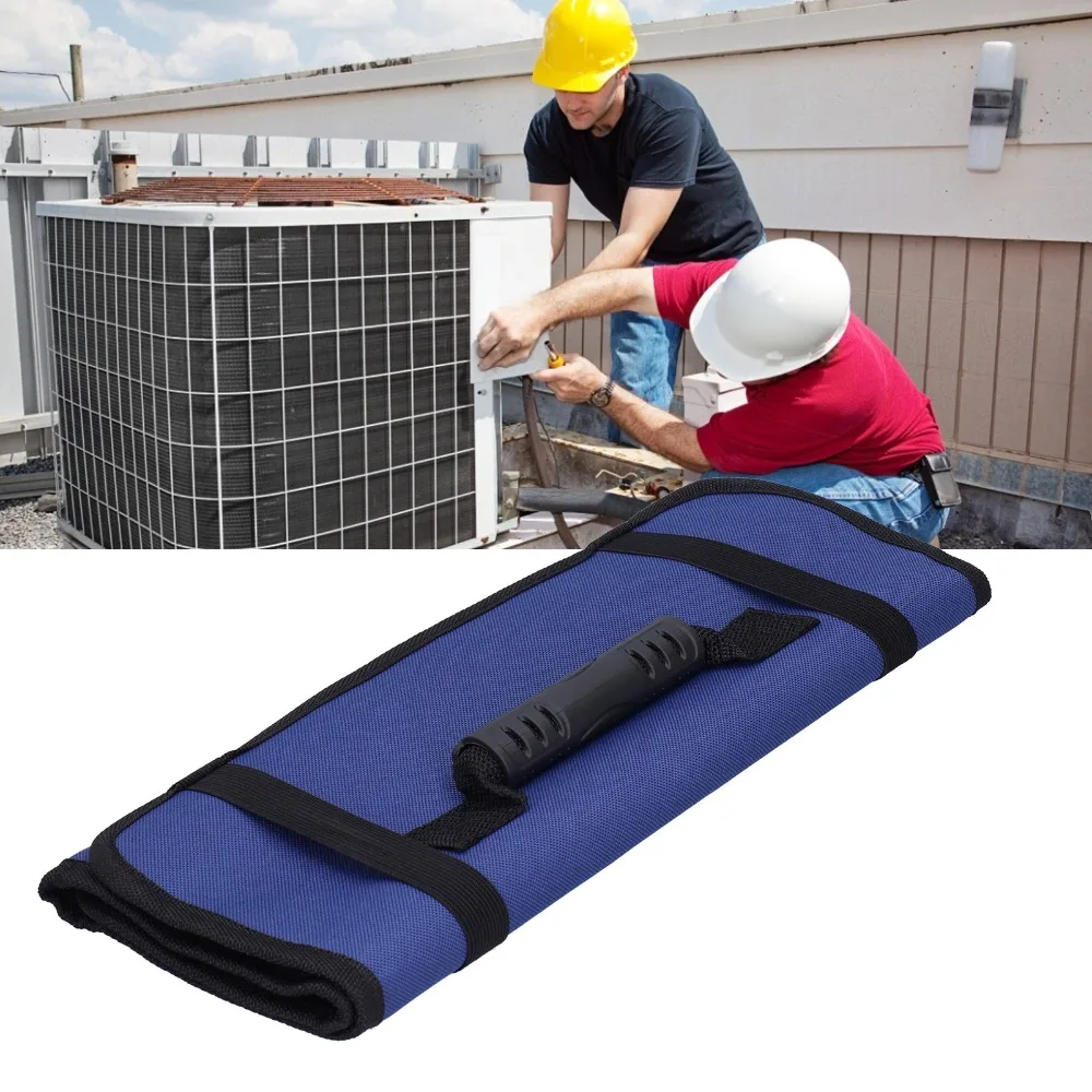 Durable 22 Pockets Tool Roll Bag Oxford Cloth Multifunctional Tool Storage Bag Portable Tool Pouch Organizer Plumber