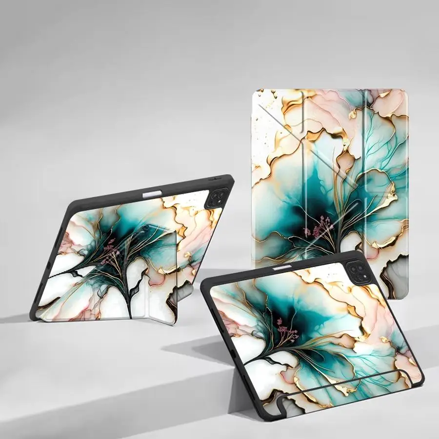 Artistic Texture Patterns Tablet Case For iPad Air 4 5 M3 M2 1 2 M4 11inch Pro 2025 Pro 11th 10th 9th 8th 7th 12.9inch Mini 6 7