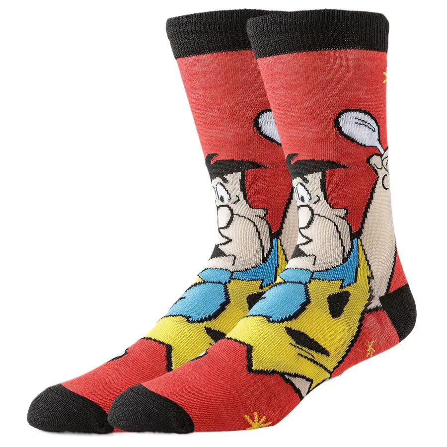 1/2 пары мужских и женских носков в стиле хип-хоп, уличной моды с героями мультфильмов аниме, светящиеся в темноте, новинка, забавные повседневные носки для экипажа