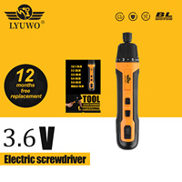 LYUWO Mini Wireless Electric Screwdriver, Rechargeable 1300mah Power Drill Bit, Multifunctional Disassembly Torque Repair Tool