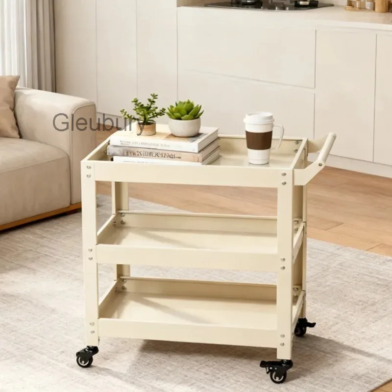 Metal Multi-functional Salon Trolley Three-layer Salon Trolley Kitchen Commercial Furniture Carrello Parrucchiere ZY40TC