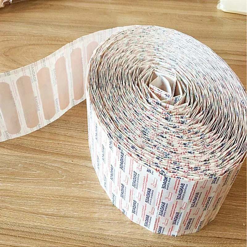 

100pcs/set PE Band Aid 72x19mm Breathable Plaster Wound Dressing Patch First Aid Tape Strips Skin Dressing Adhesive Bandages