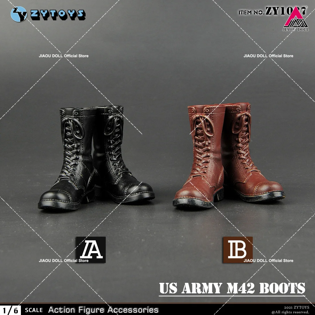 ZYTOYS ZY1024 ZY1038 1/6 bottes de Combat WWII bottes hautes militaires chaussures modèle adapté 12 ''mâle soldat figurine corps poupées jouet
