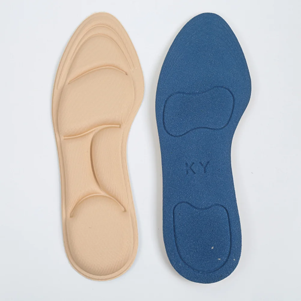 

Pair Pink Sponge Insoles 5d Shock Absorbing Breathable Comfort Pads for Walking Exercise Relaxation Sponge Insoles