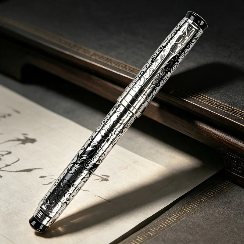 2026 New stationery MOXIAOSHEN Artistic stainless steel Fountain Pen Superior Craftsmanship Premium Quality Pens Free Shipping